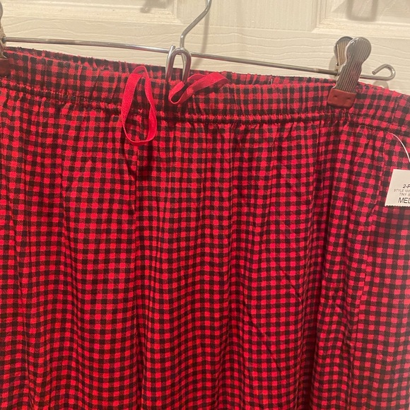 Charter Club NWT 2 Piece PJ Set Shirt & Pants Tiny Buffalo Check - Picture 5 of 7